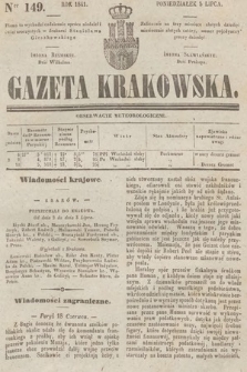 Gazeta Krakowska. 1841, nr 149