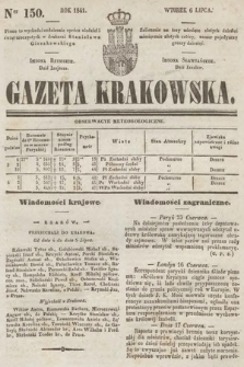 Gazeta Krakowska. 1841, nr 150