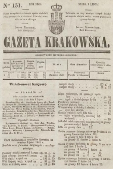 Gazeta Krakowska. 1841, nr 151