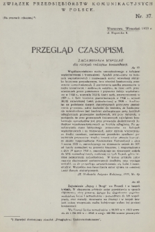 Przegląd Czasopism. R. [4], 1933, nr 37