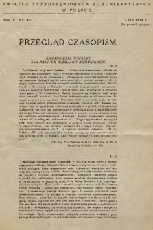 Przegląd Czasopism. R. 5, 1934, nr 42