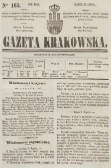 Gazeta Krakowska. 1841, nr 165