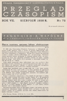 Przegląd Czasopism. R. 7, 1936, nr 72