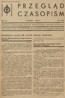 Przegląd Czasopism : dodatek do Przeglądu Technicznego. R. 9, 1938, nr 94