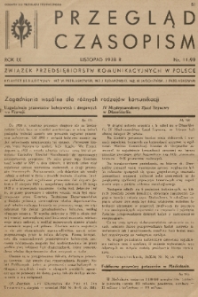 Przegląd Czasopism : dodatek do Przeglądu Technicznego. R. 9, 1938, nr 99