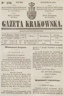 Gazeta Krakowska. 1841, nr 170