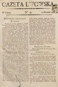 Gazeta Lwowska. 1816, nr 4