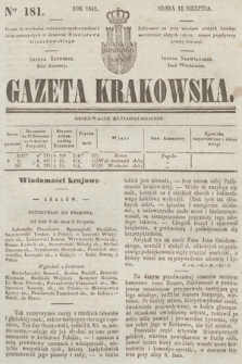 Gazeta Krakowska. 1841, nr 181