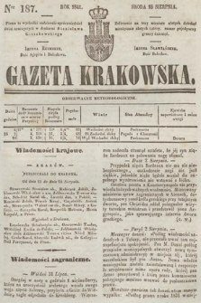 Gazeta Krakowska. 1841, nr 187