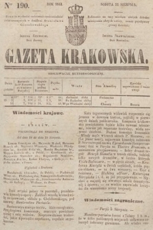 Gazeta Krakowska. 1841, nr 190