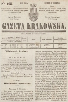 Gazeta Krakowska. 1841, nr 195