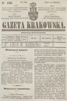 Gazeta Krakowska. 1841, nr 196