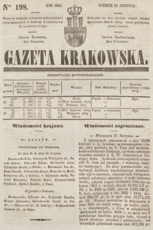 Gazeta Krakowska. 1841, nr 198