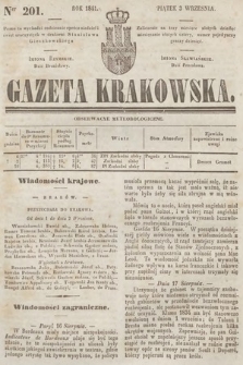 Gazeta Krakowska. 1841, nr 201