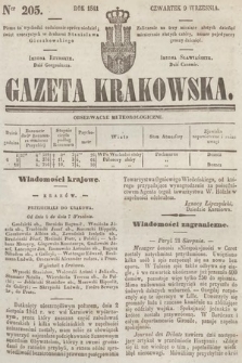 Gazeta Krakowska. 1841, nr 205