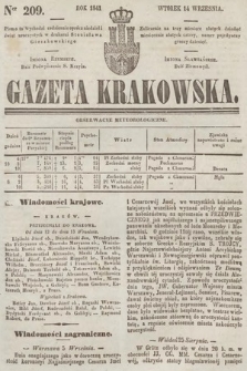 Gazeta Krakowska. 1841, nr 209