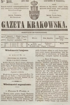 Gazeta Krakowska. 1841, nr 211