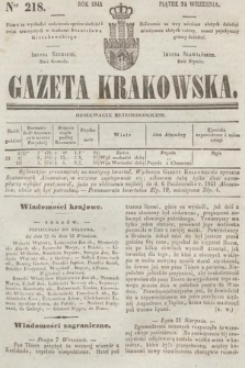 Gazeta Krakowska. 1841, nr 218