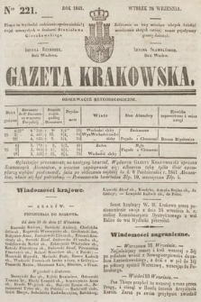 Gazeta Krakowska. 1841, nr 221