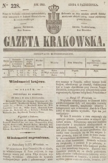 Gazeta Krakowska. 1841, nr 228