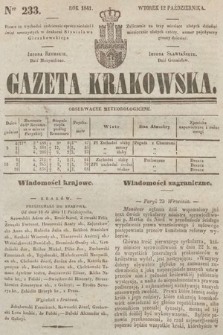 Gazeta Krakowska. 1841, nr 233