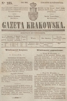 Gazeta Krakowska. 1841, nr 235
