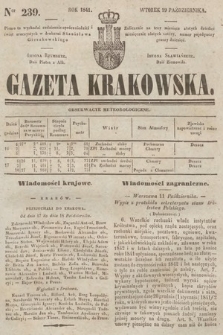 Gazeta Krakowska. 1841, nr 239
