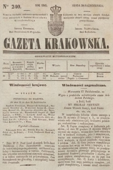 Gazeta Krakowska. 1841, nr 240
