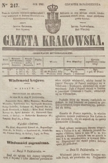 Gazeta Krakowska. 1841, nr 247