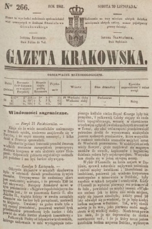 Gazeta Krakowska. 1841, nr 266