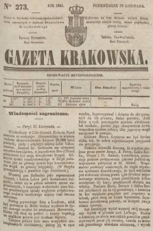 Gazeta Krakowska. 1841, nr 273
