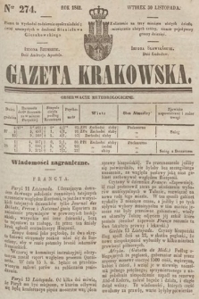 Gazeta Krakowska. 1841, nr 274