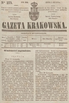 Gazeta Krakowska. 1841, nr 275