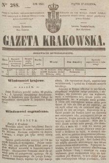 Gazeta Krakowska. 1841, nr 288