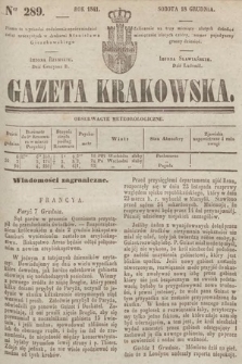 Gazeta Krakowska. 1841, nr 289