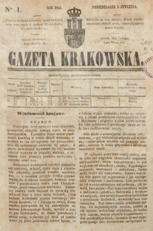 Gazeta Krakowska. 1843, nr 1