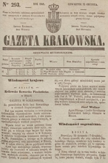 Gazeta Krakowska. 1841, nr 293