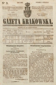 Gazeta Krakowska. 1843, nr 2