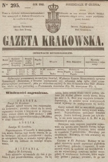 Gazeta Krakowska. 1841, nr 295