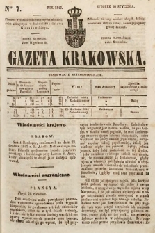 Gazeta Krakowska. 1843, nr 7