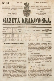 Gazeta Krakowska. 1843, nr 13
