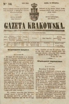 Gazeta Krakowska. 1843, nr 14