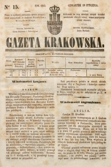 Gazeta Krakowska. 1843, nr 15