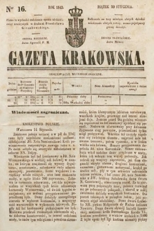 Gazeta Krakowska. 1843, nr 16