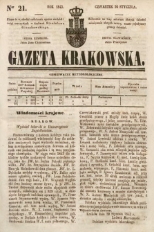 Gazeta Krakowska. 1843, nr 21