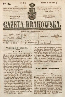 Gazeta Krakowska. 1843, nr 22