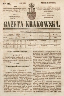 Gazeta Krakowska. 1843, nr 25