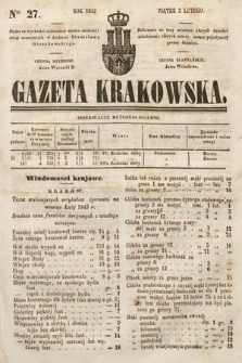 Gazeta Krakowska. 1843, nr 27