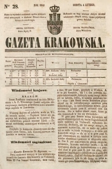 Gazeta Krakowska. 1843, nr 28