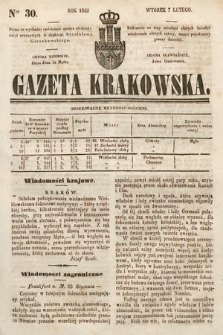 Gazeta Krakowska. 1843, nr 30